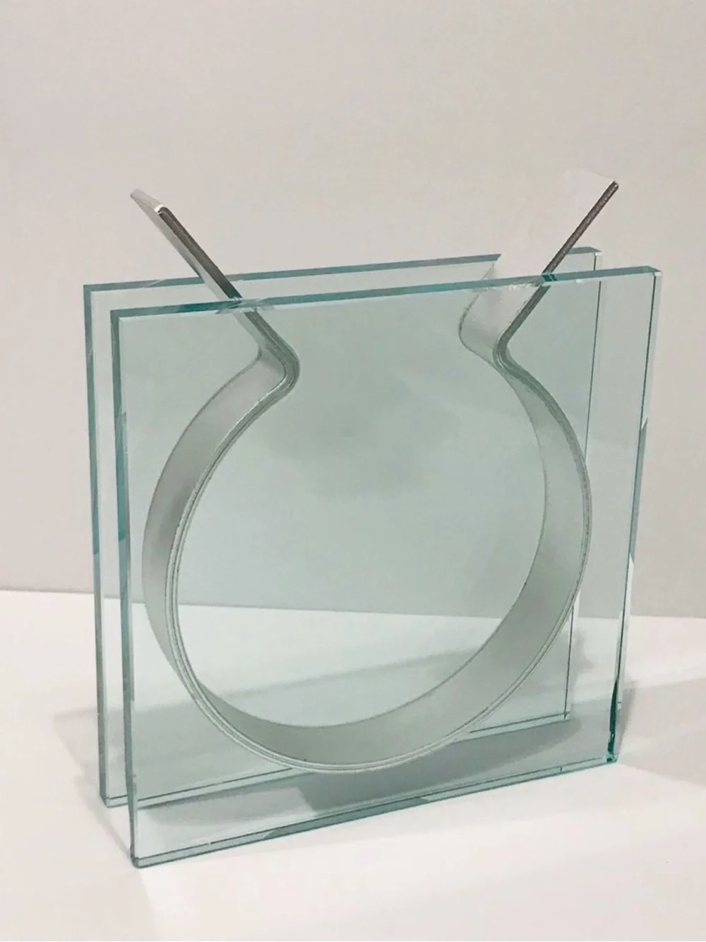 Vintage MoMA Square Ribbon Vase by Peter Hewitt 1996 for Museum of Modern Art